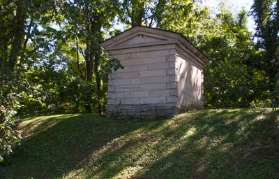 Photo of the pump house at Cross Keys, originally pumped water from Lake Roland Dam to Hampden Reservoir.