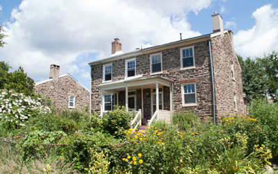 Photo of workers housing on Stone Hill