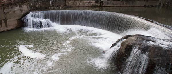 Photo of Timanus Grist Mill mill dam.