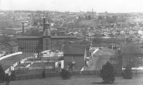 Photo of Meadow Mill and surrounding area, 1901.