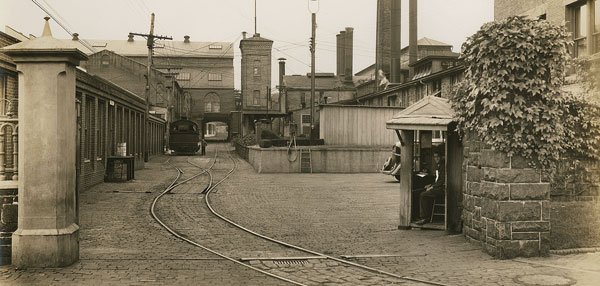 Photo of Poole & Hunt Foundry complex, c. 1934.